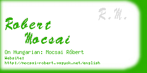 robert mocsai business card